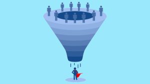 یک قیف فروش رسانه‌های اجتماعی