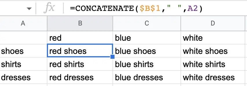 فرمول Concatenate